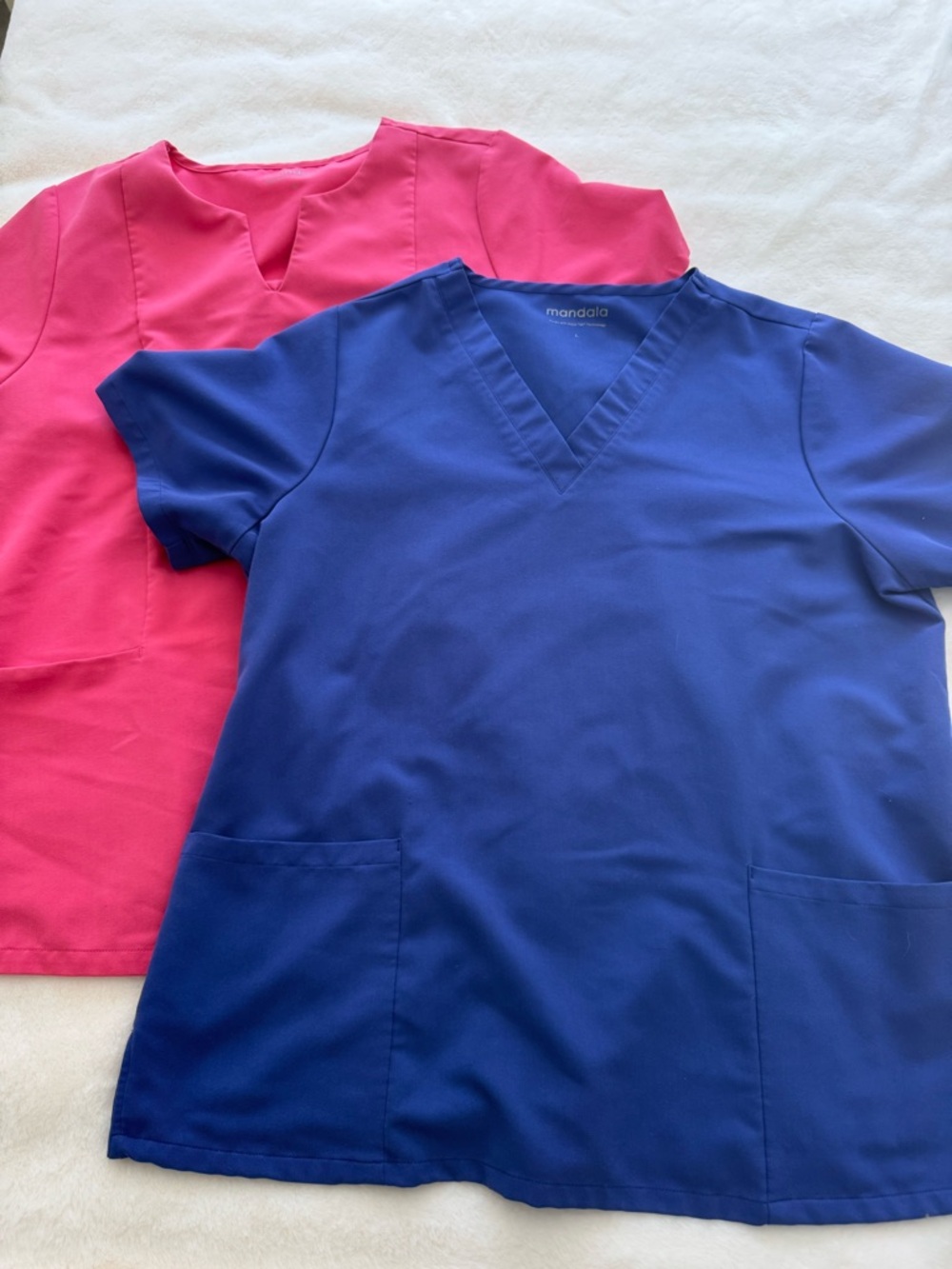 Mandala Periwinkle and Bubblegum Pink Scrub Set - Picture 7 of 8